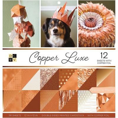 DCWV Paperpad 12x12 - Copper Luxe